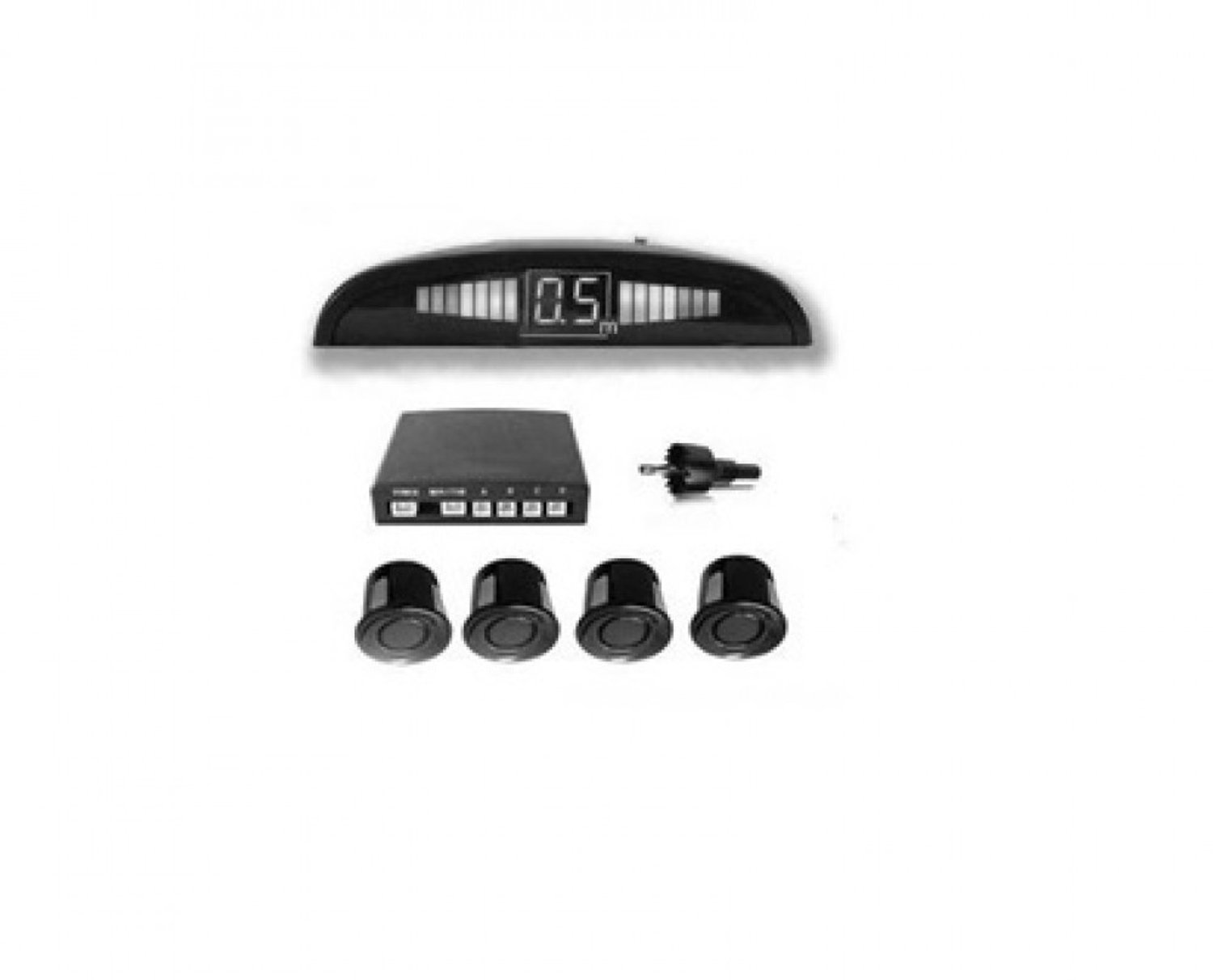 Fiamma Achteruitrijsensoren - 4 sensoren - voor camper - 12/24V - LED scherm