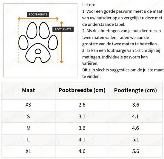 Nivard Chaussures pour Chien Protecteur de Patte - Chaussures pour Chien - 4 Pièces - Chaussures pour Chien - Protection des Pattes Chien - Résistant à l'eau - Antidérapant - Jaune - S