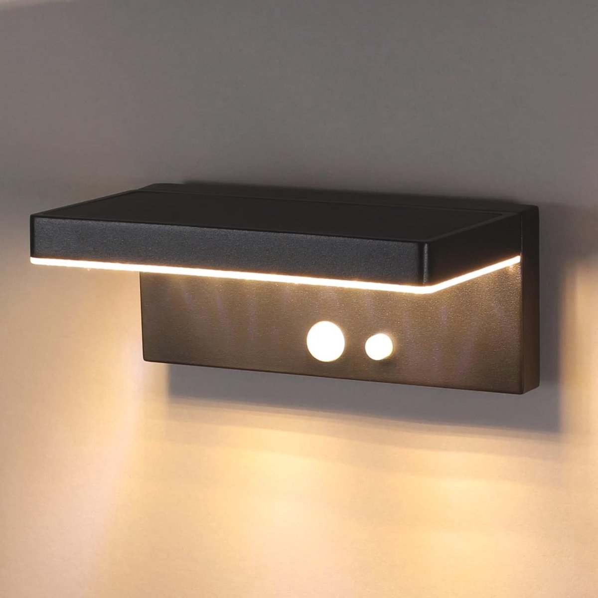 Zonneverlichting Buiten met Bewegingssensor - Waterdichte Wandlamp LED voor Tuin en Terras
