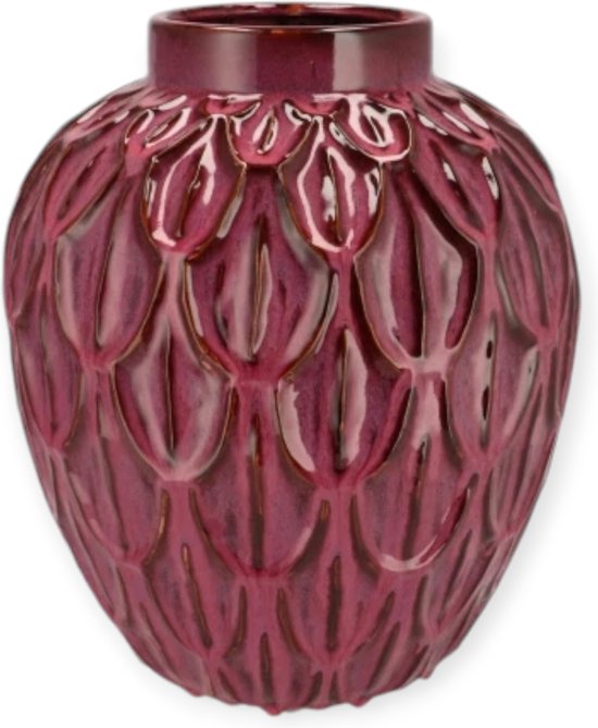 Daan Kromhout - Vaas - Pot - Inga Boa - Keramiek - Bordeaux Rood ...