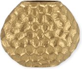 Daan Kromhout - Vaas - Jada - Goud - Structure - Ovaal - 24x10x20cm - Keramiek