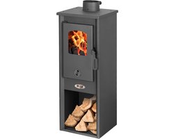Houtkachel - vrijstaand - 8,0 kW - antraciet