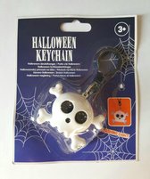 Halloween sleutelhanger Skull met led light