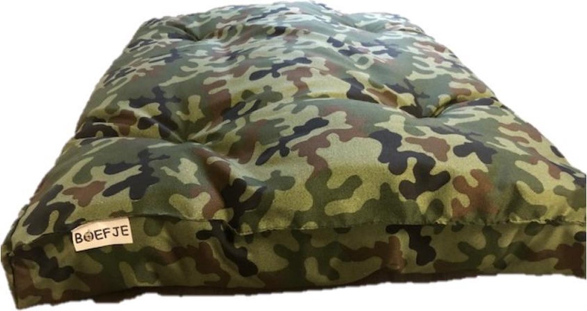 Boefje Hondenkussen - 70 x 100 cm - Army