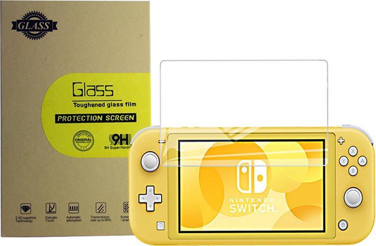 Screen Protector 9 H Gehard Glas geschikt voor Nintendo Switch Lite