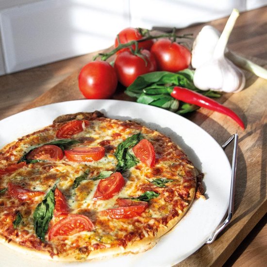 Krumble Pizzasnijder - Pizzaroller - Pizza snijder - Pizza - Pizzames - Deegsnijder - Vaatwasserbestendig - RVS en kunststof - Rood