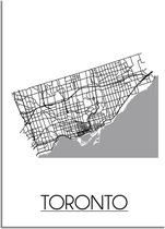 DesignClaud Toronto Plattegrond poster B2 poster (50x70cm)