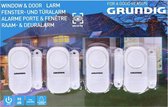 Grundig alarm set - 4 Stuks - Deur en Raam - Draadloos - Beveiliging - Veiligheid - Inbraakpreventie