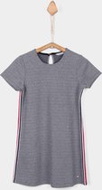 Tiffosi-meisjes-jurk, kleed-Takashi-kleur: zwart, wit-maat 110