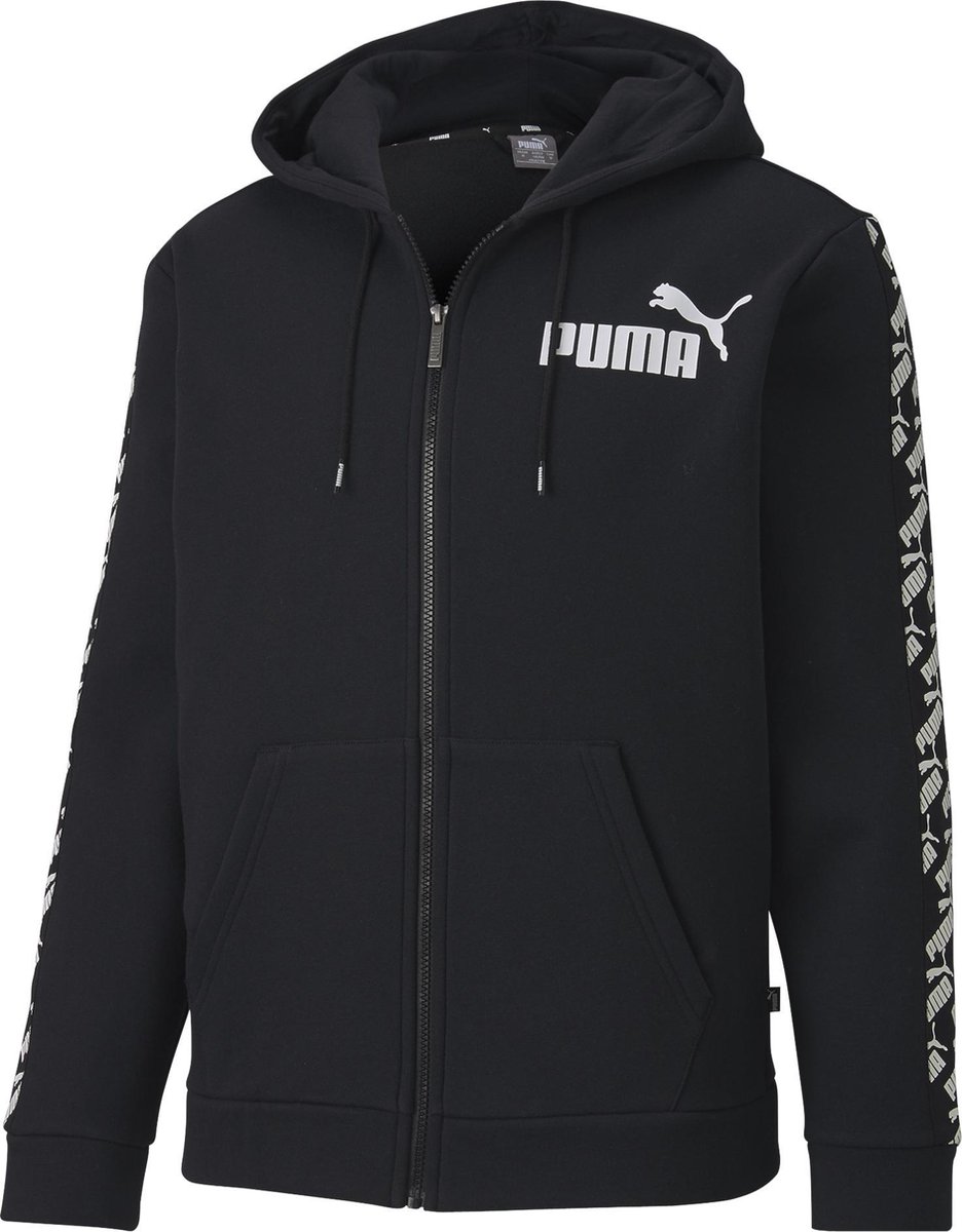 bol.com | PUMA Amplified Hooded Jacket FL Heren Trui - Puma Black ...