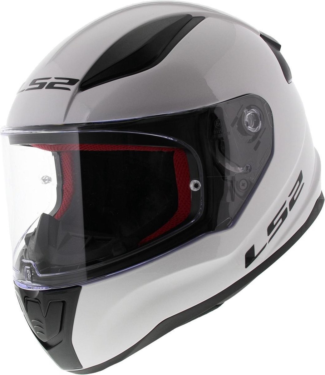 LS2 Helm Rapid Mini Single Mono FF353 glans wit maat S