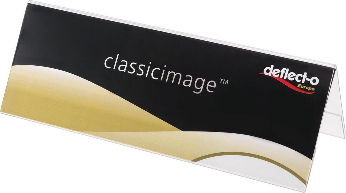 Deflecto 48601 Tafelnaambordje Classic Image® (l x b x h) 110 x 300 x 95 mm standvaste voet 12 stuk(s)
