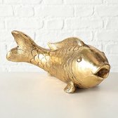 Vis- Polyserin- Goud - 44cm - Beeld - Decoratie - karper