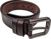 Brute Strength - Heren Broekriem – Leer -  Breed – Bruin - 100 cm – Leren broekriemen – Ceintuur – Tailleriem – Jeans riem