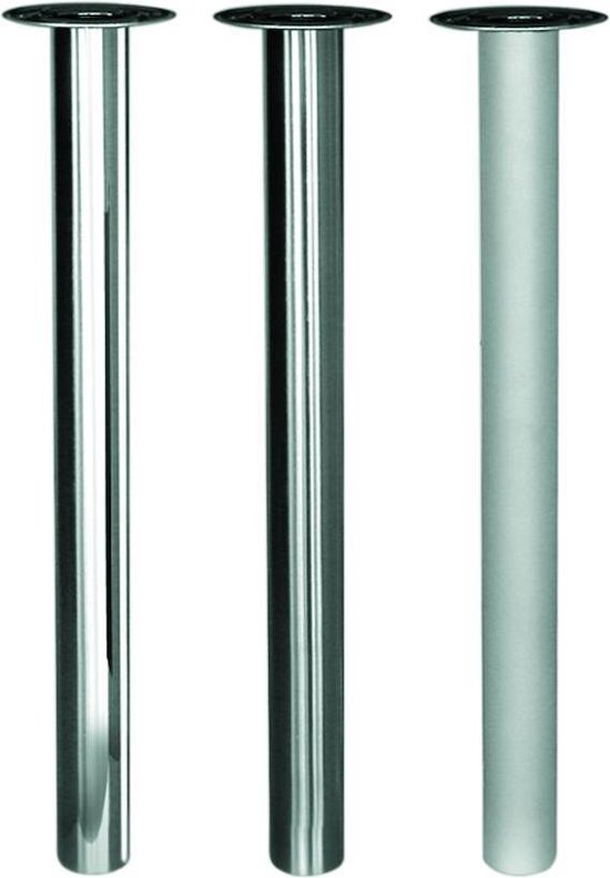 Zwarte stalen design tafelpoot 40 cm (set van 4) koop je voordelig en