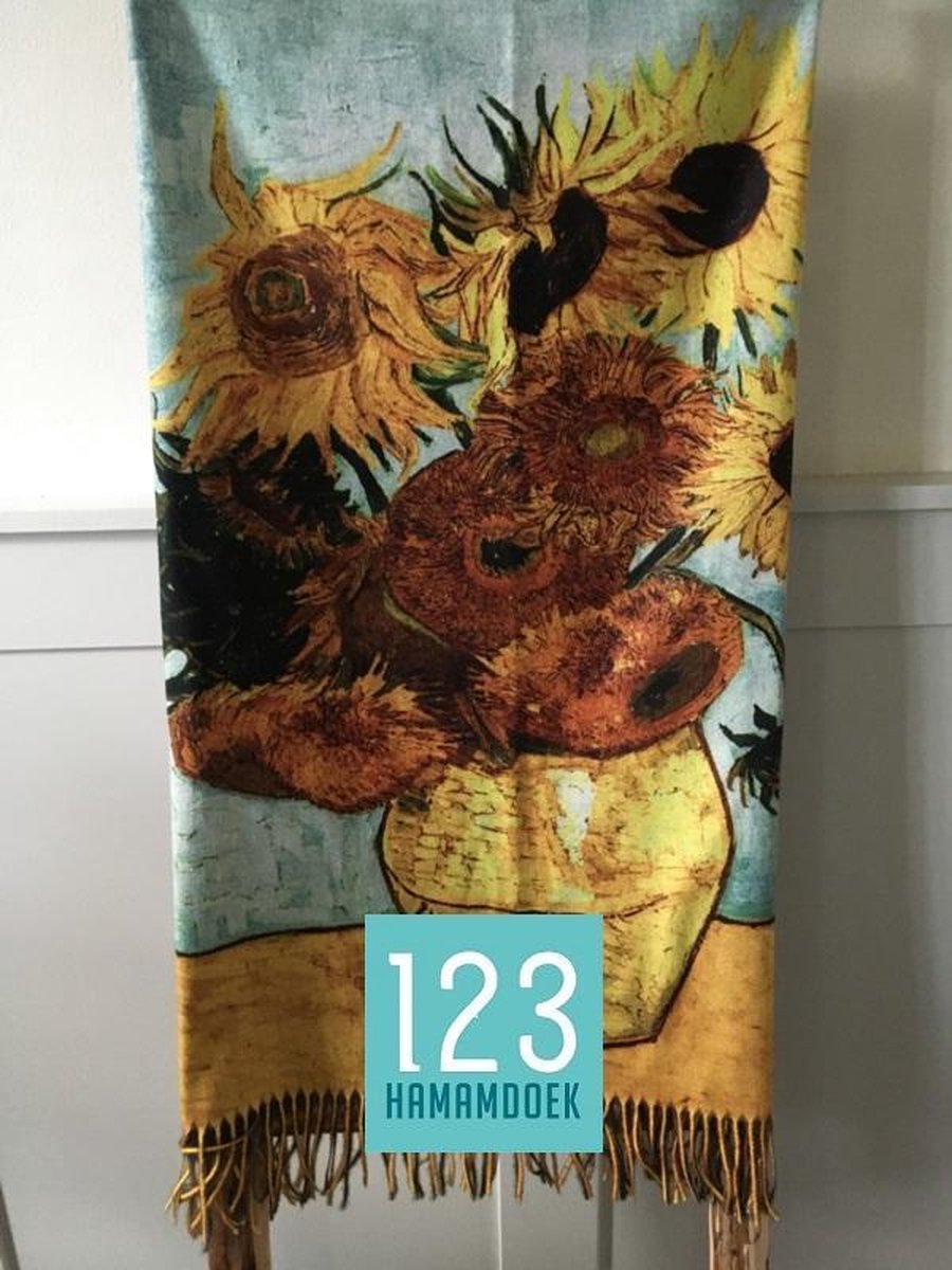 Sjaal | Vincent van Gogh | 68 x 180cm | Zonnebloemen | Shawl | Fashion |  Schilderij | bol.com