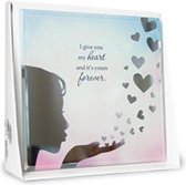 Silver Silhouette -  QUOTE - GIVE HEART
