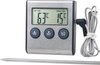 Temperatuur Meter - 2 In 1 Digitale Professionele Thermometer En Wekker - Vleesthermometer - Kern Temperatuurmeter Voor Vlees/Vloeistof - 0-250 Graden Celcius
