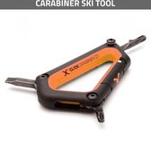 Multi Ski tool oranje - Ski Carabiner - Wintersport gereedschapsetje - Karabijnhaak - Off piste - Freerider - Frysteel tools - Gereedschap wintersport