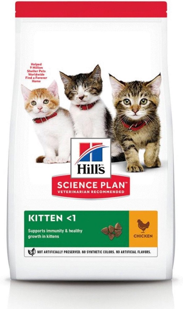 1,5kg Kitten Healthy Development Kip Hill's Science Plan Kattenvoer