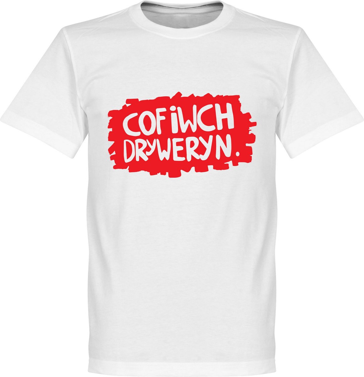 Cofiwch Dryweryn Wall T-Shirt - Wit - 4XL