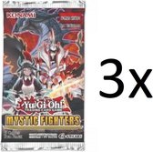 Yu-gi-oh - Mystic Fighters 3 booster pakjes