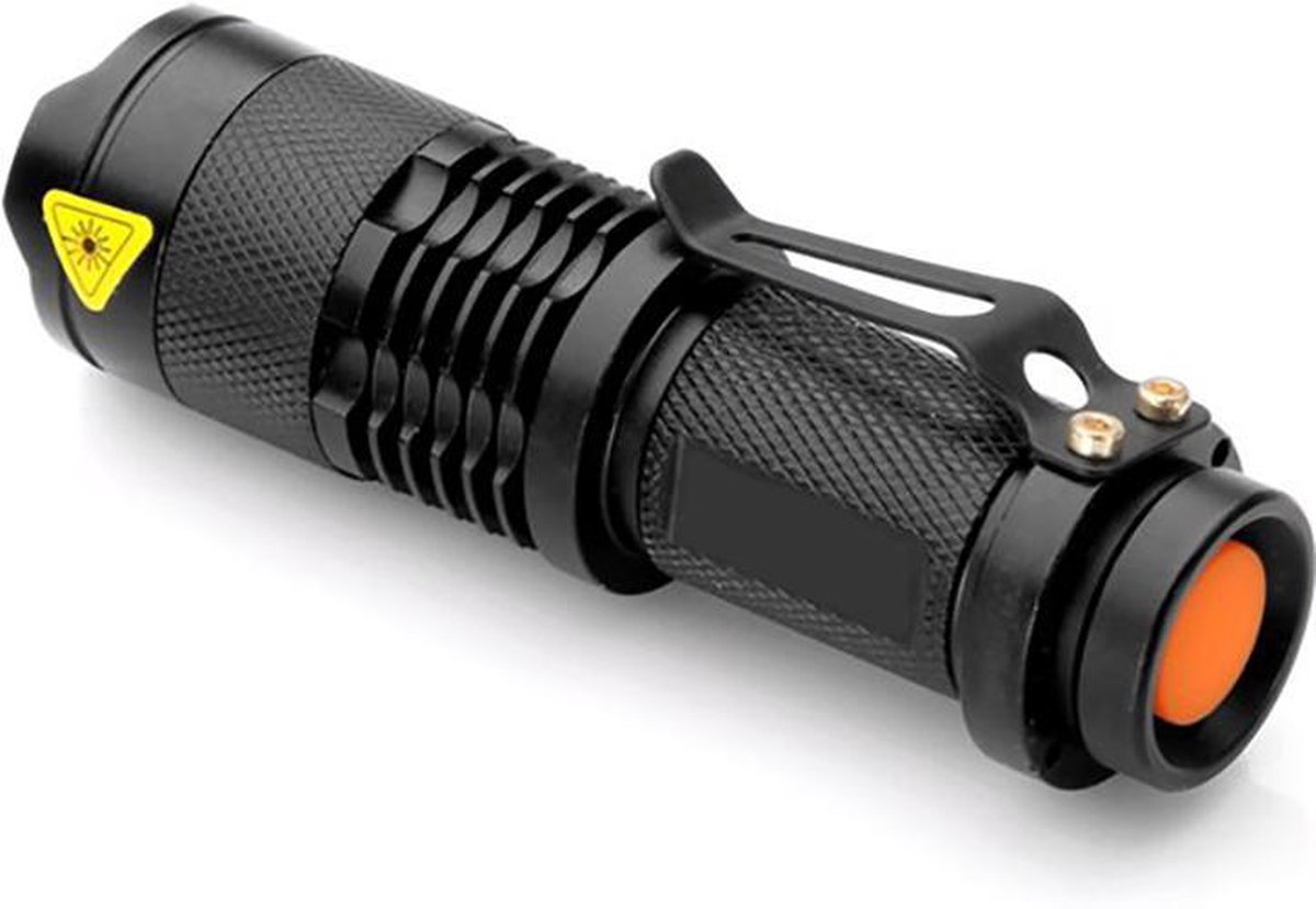 Graag gedaan Op te slaan Zich verzetten tegen CREE Mini LED Zaklamp - 700 Lumen - Zwart | bol.com