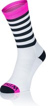 Chaussettes Winaar BWP Rayures Blanc / Rose / Noir Taille L (45-46)