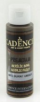 Cadence Premium acrylverf (semi mat) Burnt Umber 01 003 4012 0070  70 ml