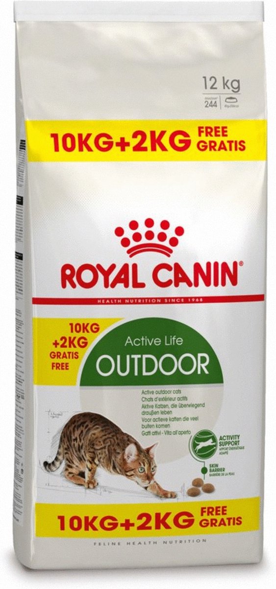 Toepassing module Lang Royal Canin Outdoor - Kattenvoer - 10+2 kg Bonusbag | bol.com