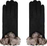 Zachte dames handschoenen Warm Touch|Zwart|warme handschoenen