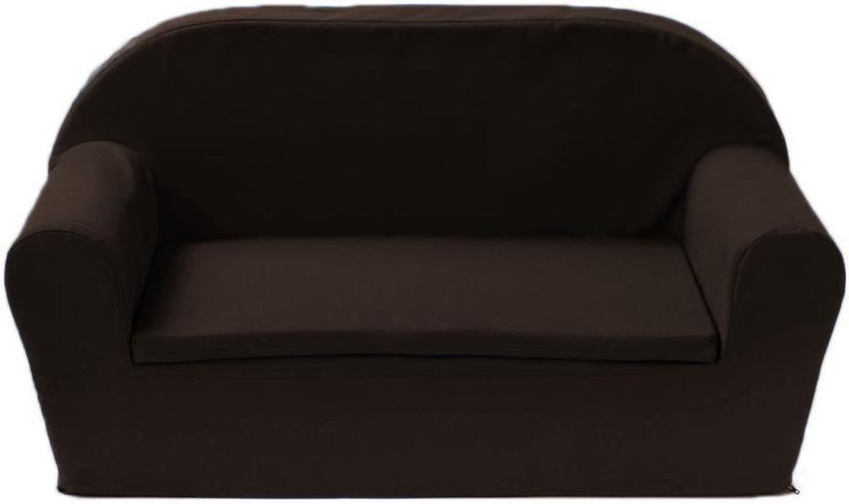 Kinderbankje - KidZ ImpulZ - Peuterbankje - Kinderbank - Kinderzetel - Kindersofa - 0 tot 5 jaar - Voor 2 kindjes - Donkerbruin