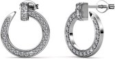 Dammade oorbellen - Swarovski Kristal - Zilverkleurig - Dames - San Salvador