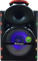 Meirende 103 – Trolley 12”  speaker– karaoke systeem - Bluetooth Speaker - Portable Speaker  Zwart