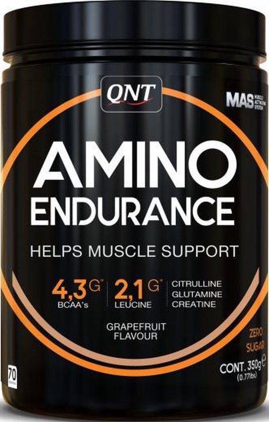 Pre workout duursport Qnt Amino Endurance 350 gram Grapefruit