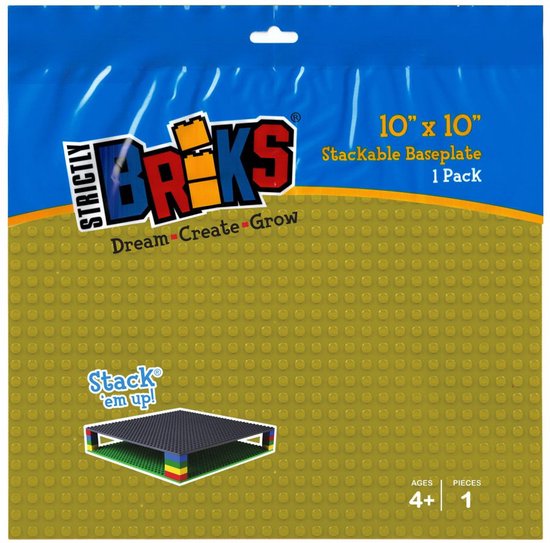 Strictly BRIKS LBP32LM Bouwplaat 32x32 Limoen