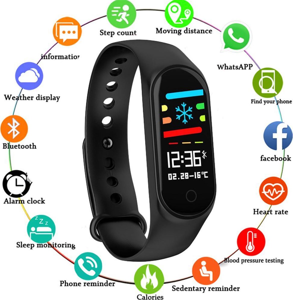 ShopDelux Smartwatch M4 | bol.com