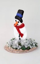 Jewels Delight Sneeuwmannetje Frosty Kerstmis Decoratie Glas Fusing Versieringen
