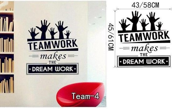 Madison bidden veiligheid 3D Sticker Decoratie Team Werk Kantoor muurstickers Zakelijk Sticker  Verwijderbare... | bol.com