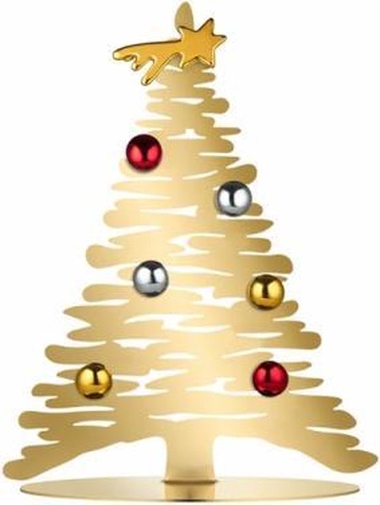 Alessi Kerstboom Bark Goud BM06/30 Door Michel Boucquillon & Donia