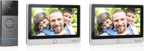 Interphone vidéo filaire Byron pour 2 appartements DIC-24122 | bol.com