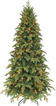 Triumph Tree Sherwood Kunstkerstboom Slim met LED Verlichting - H120 x Ø74 cm - Groen
