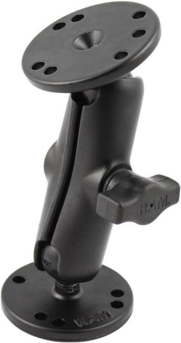 RAM Mount Universal Double Ball Mount with 2 round plates