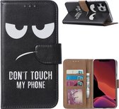 Xssive Hoesje voor Apple iPhone 11 Pro (5.8 inch) - Book Case - Don't Touch My Phone