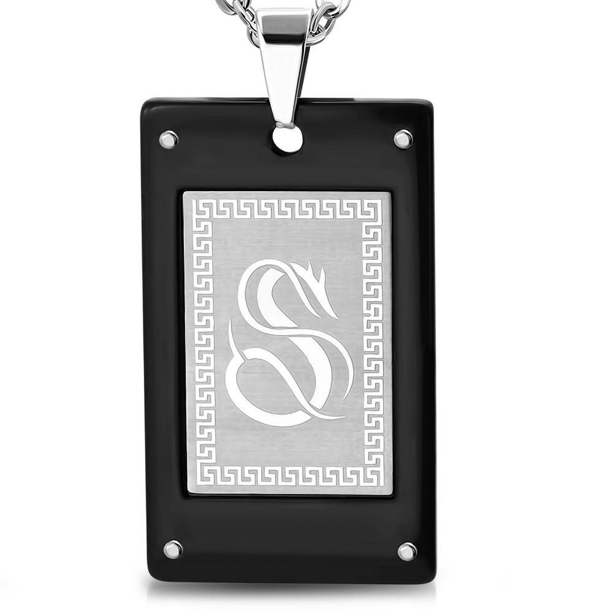 Amanto Ketting Geran Slang - 316L Staal - 45x27mm - 60cm