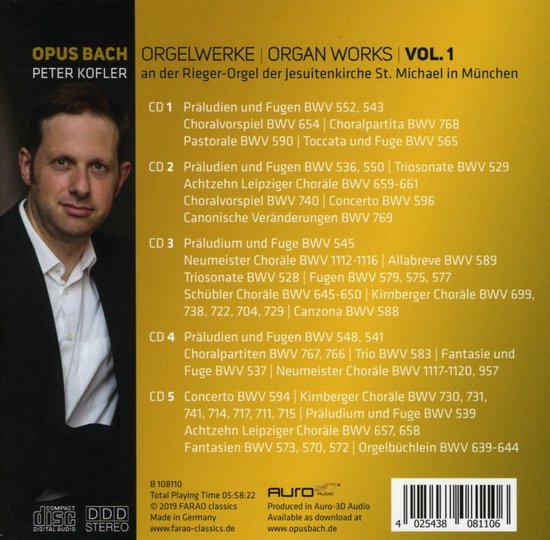 Opus Bach. Vol. 1 - Organ Works