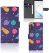 Geschikt voor Samsung Galaxy Note 10 Wallet Case met Pasjes Space