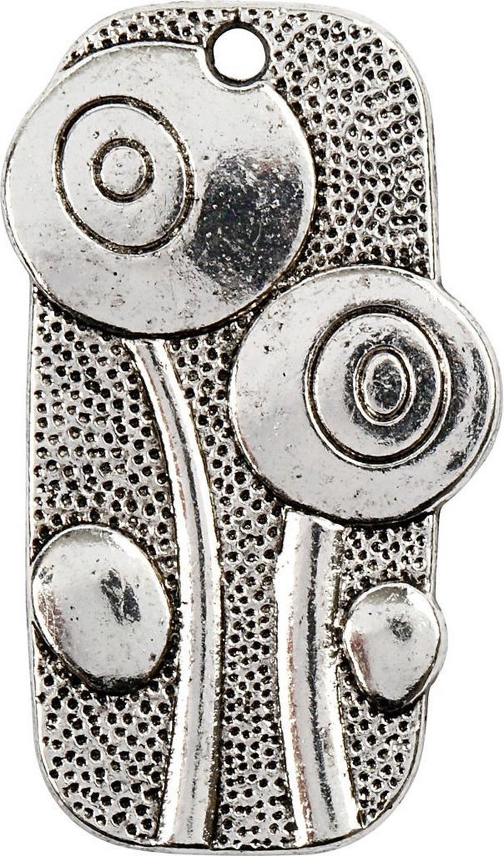 Creotime Sieradenhangers 37 X 20 Mm 6 Stuks Zilver