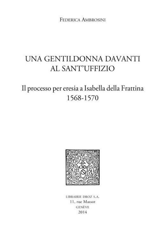 Travaux d'Humanisme et Renaissance - Una Gentildonna davanti ... - cover