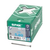 Spax Spaanplaatschroef RVS PK 5.0 x 80 (100) - 100 stuks